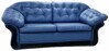 Двухместный кожаный раскладной диван-кровать АУРИГА (Выкатной)