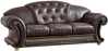 Трехместный кожаный раскладной диван-кровать VERSACE Brown (Ифагрид)